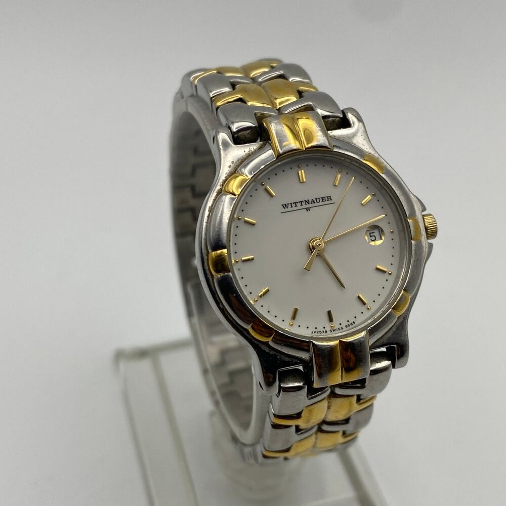 Elegant Wittnauer Gold Silver Tone Stainless Steel Watch